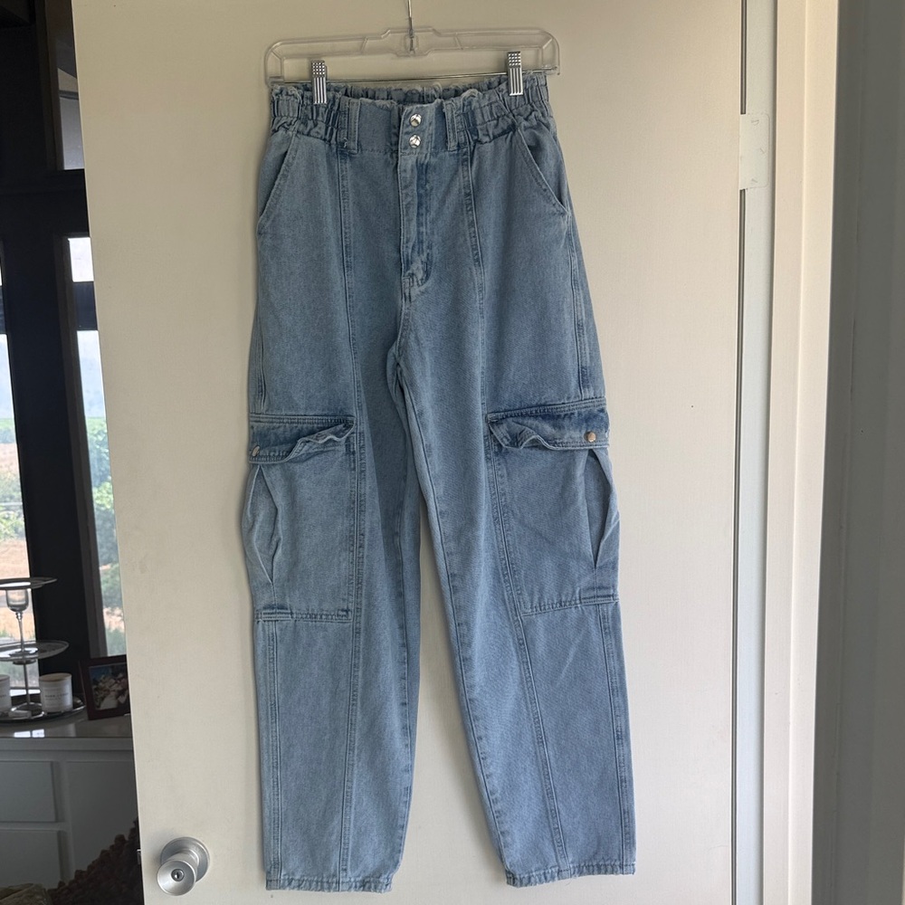 SHEIN Light Blue Boyfriend Jeans